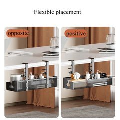 ELMAS No Drilling Under Desk Cable Management Tray - Al Masam Stationery LLC