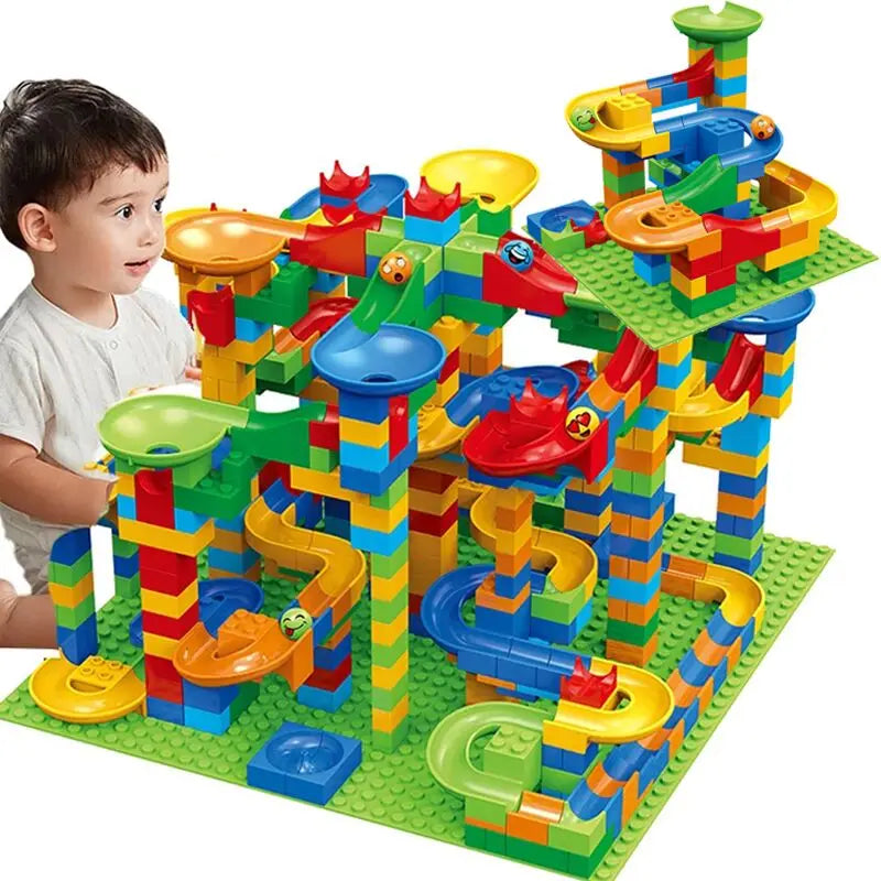 ELMAS Creative Marble Run Building Blocks Set - Al Masam Stationery LLC