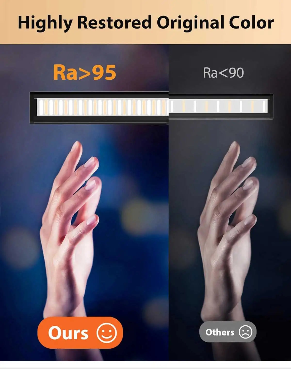 ELMAS Flexible LED Desk Lamp with Stepless Dimming & Eye Care - Al Masam Stationery LLC