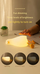 ELMAS Adorable Duck Night Light - Rechargeable & Safe