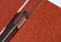 ELMAS A5/A4 Leather Clipboard Folder for Meetings