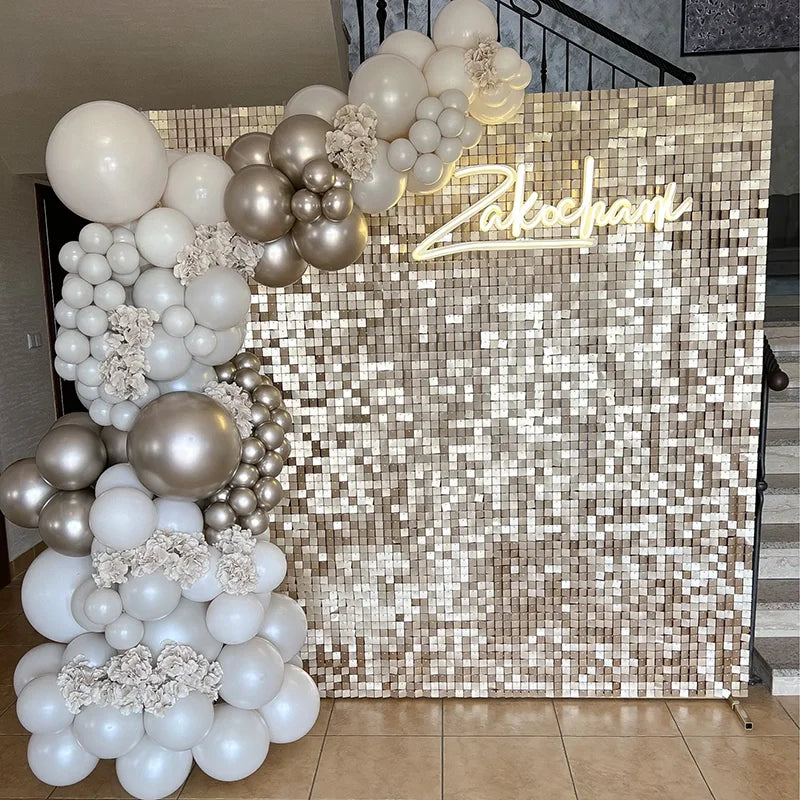 ELMAS 6/18/24Pcs 3D Sequin Panels Wedding Backdrop Decor - Al Masam Stationery LLC