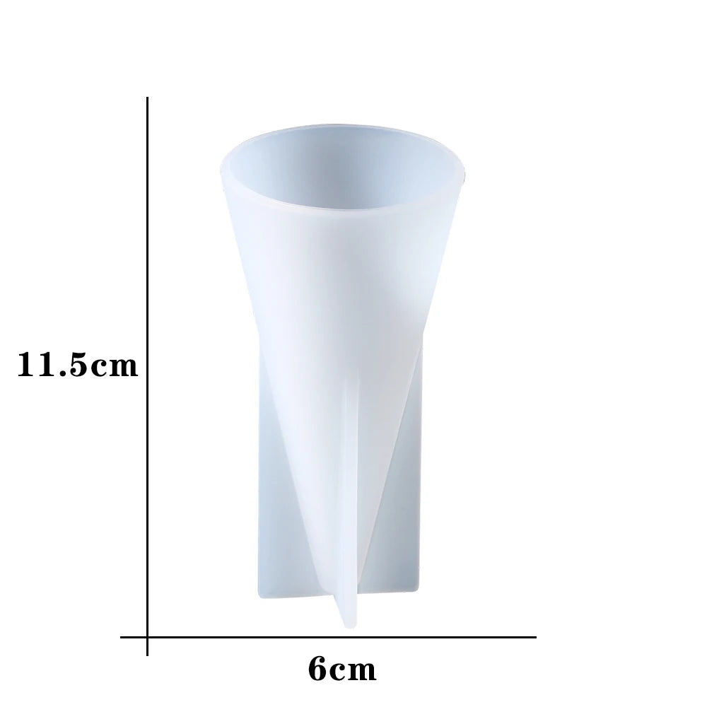 ELMAS Triangle Pyramid Silicone Mold for DIY Jewelry Crafts - Al Masam Stationery LLC