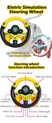 ELMAS Infant Shining Electric Steering Wheel Toy for Kids - Al Masam Stationery LLC