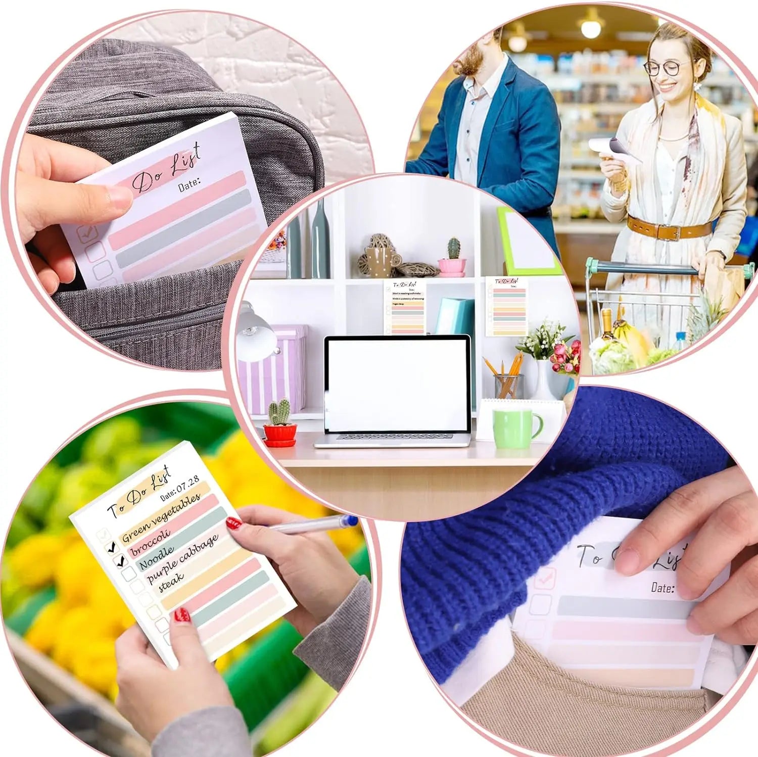 ELMAS 50 Sheets To Do List Notepad - Portable Daily Planner - Al Masam Stationery LLC