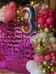 ELMAS Pink Shimmer Wall Panels for Party Decor - Al Masam Stationery LLC