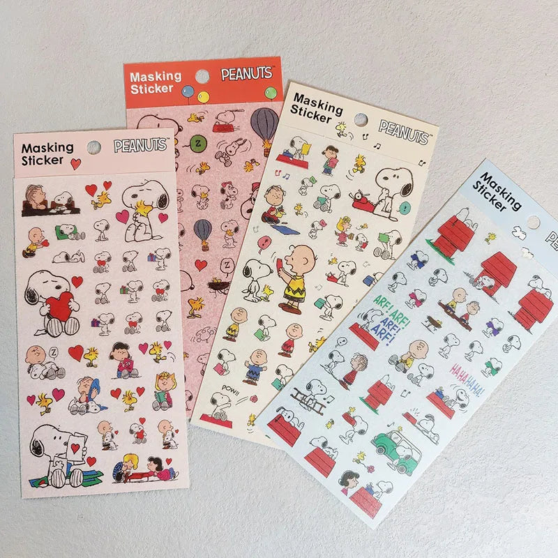 ELMAS Kawaii Snoopy Stickers for Fun Scrapbooking & DIY - Al Masam Stationery LLC