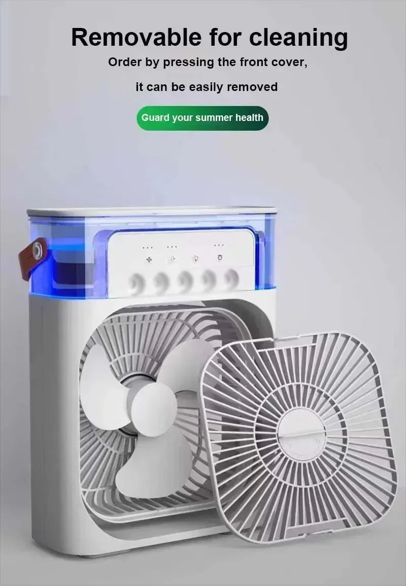 ELMAS Xiaomi 3-in-1 Portable Fan With LED Night Light - Al Masam Stationery LLC