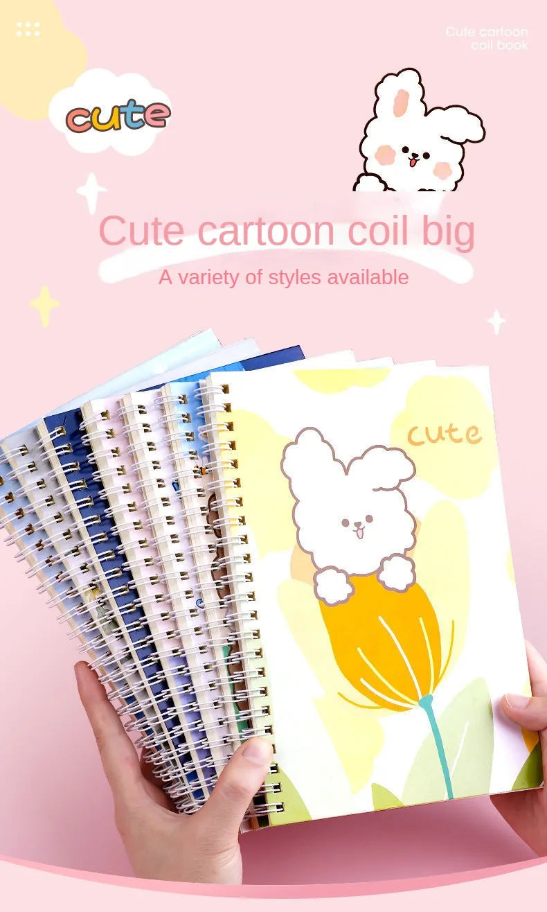 ELMAS Cute A5 Coil Notebook for Stylish Students - Al Masam Stationery LLC