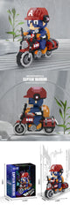 ELMAS Batman Mini Blocks Motorcycle 3D Puzzle Set