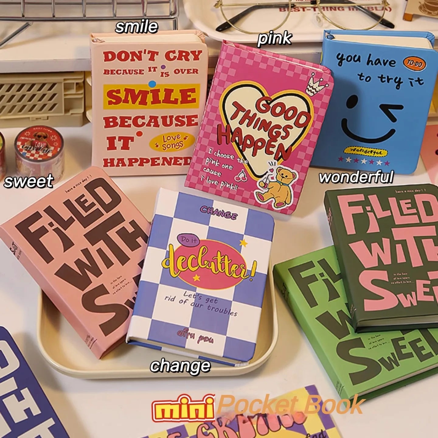 ELMAS American Retro A7 Mini Notepad Daily Planner - Al Masam Stationery LLC