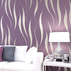 ELMAS Modern Luxury 3D Geometry Wallpaper Silver Grey - Al Masam Stationery LLC