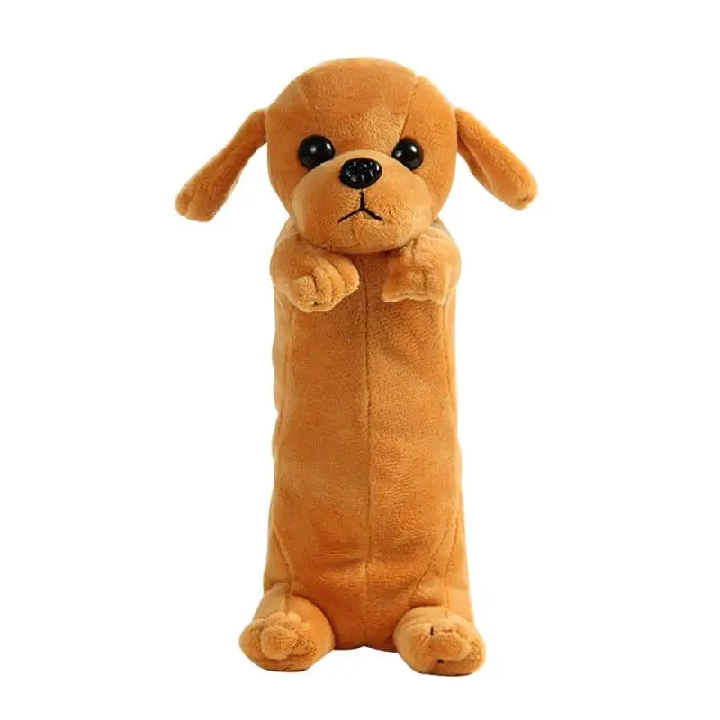 ELMAS Kawaii Plush Dog Pencil Case for School & Office - Al Masam Stationery LLC