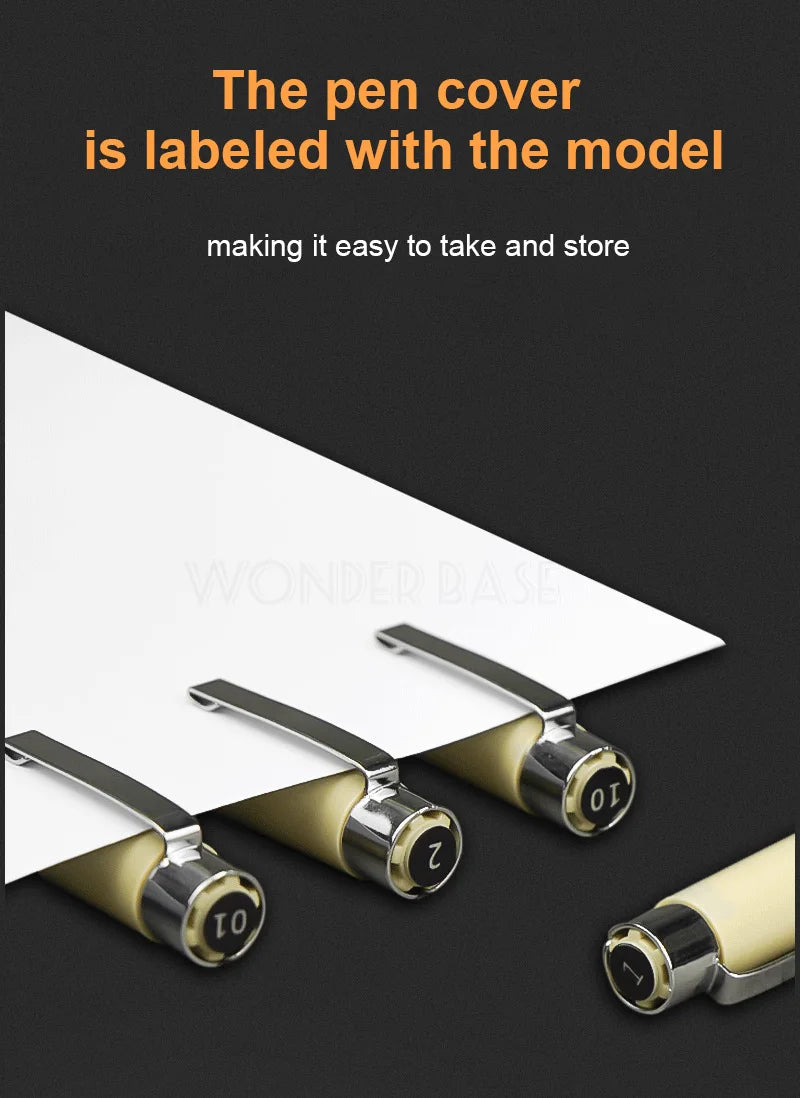 ELMAS 12 Nib Micron Ink Markers for Precision Art - Al Masam Stationery LLC