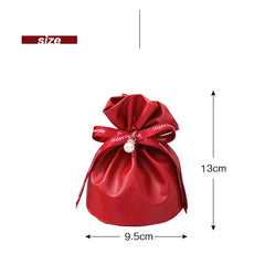 ELMAS Shrinked Leather Candy Bag Wedding Favors Gifts - Al Masam Stationery LLC