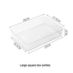 ELMAS Clear Multi-Purpose Storage Organizer Box