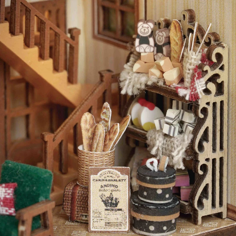 ELMAS Enchanting DIY Mini Dollhouse with LED Lights - Al Masam Stationery LLC