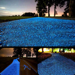 ELMAS Glowing Pebbles for Garden & Aquarium Decor