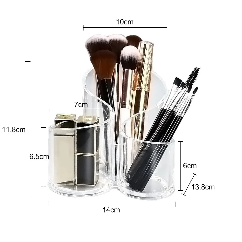 ELMAS Transparent Lipstick Acrylic Makeup Brush Storage Box - Al Masam Stationery LLC