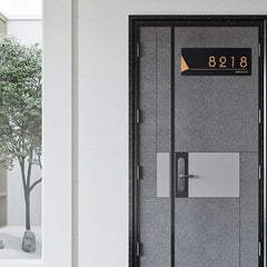 ELMAS Acrylic Modern Door Plate Customize House Number - Al Masam Stationery LLC