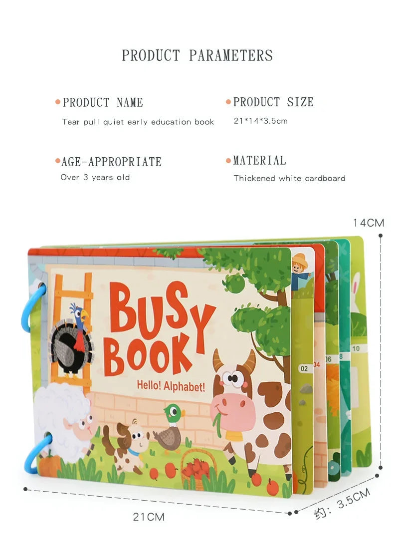 ELMAS Montessori Baby Busy Book for Early Learning Fun - Al Masam Stationery LLC