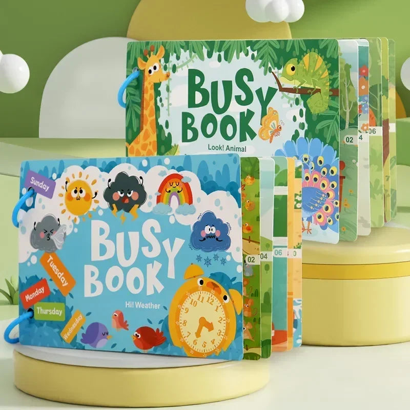 ELMAS Montessori Baby Busy Book for Early Learning Fun - Al Masam Stationery LLC
