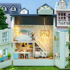 ELMAS Creative DIY Wooden Dollhouse for Kids’ Fun