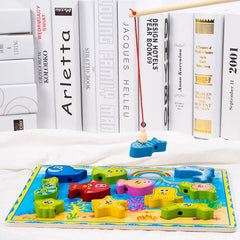 ELMAS Wooden Montessori 4-in-1 Fishing Game Toy Set - Al Masam Stationery LLC