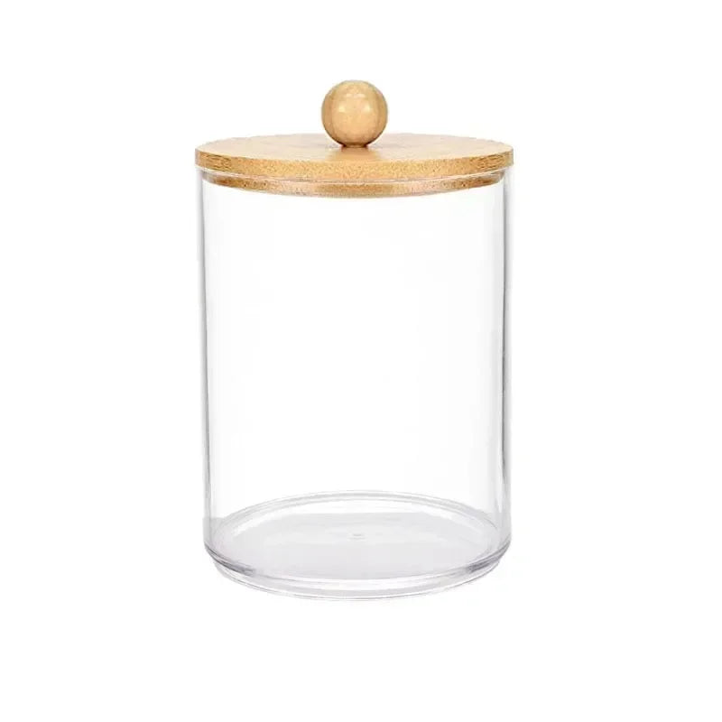 ELMAS Storage Organizer Holder Canister Jars for Cotton Rounds - Al Masam Stationery LLC