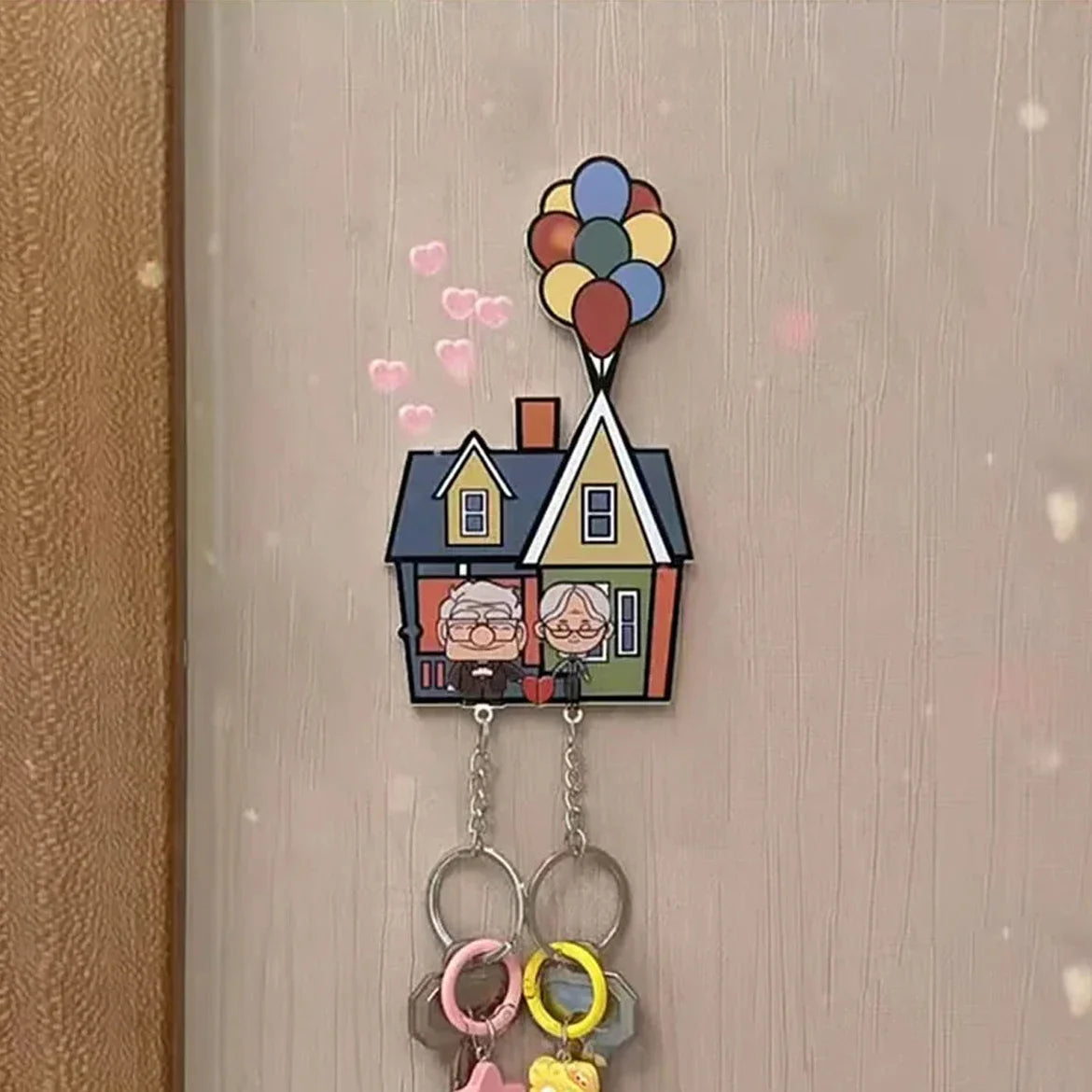 ELMAS Couple Key Holder Shared Keychain Hanger Home Decor - Al Masam Stationery LLC