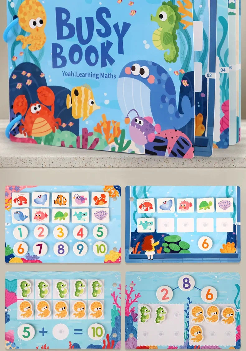 ELMAS Montessori Baby Busy Book for Early Learning Fun - Al Masam Stationery LLC