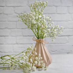 ELMAS Elegant 90 Heads White Artificial Flowers Bouquet Decor