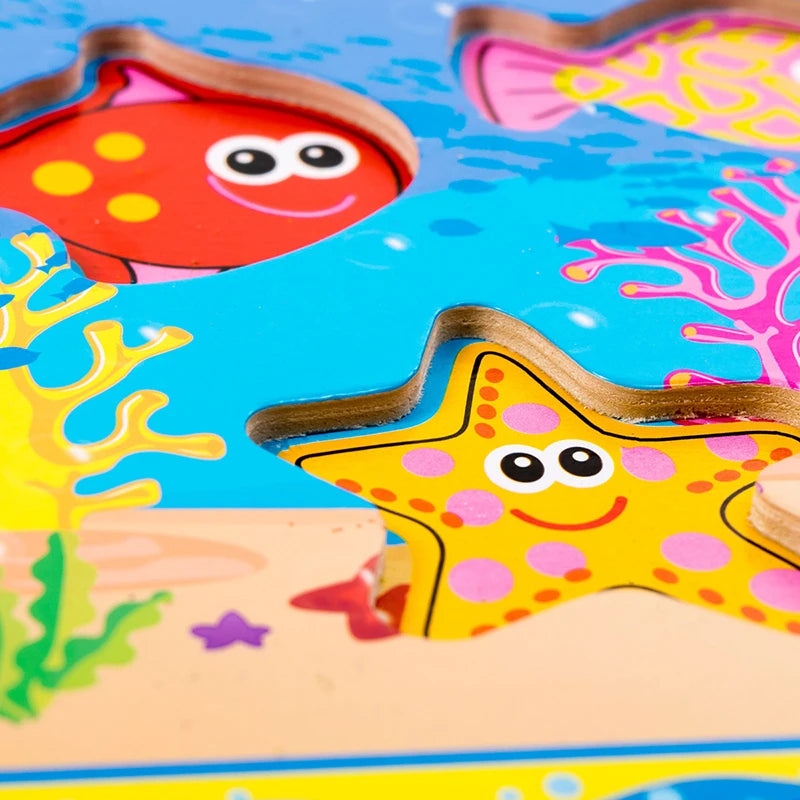 ELMAS Wooden Montessori 4-in-1 Fishing Game Toy Set - Al Masam Stationery LLC