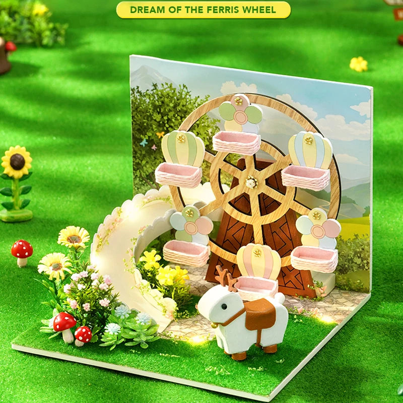 ELMAS Enchanted Dollhouse Kit with LED Lights & Furniture - Al Masam Stationery LLC