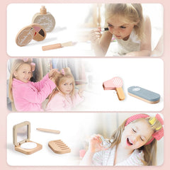 ELMAS Charming Wooden Makeup Set for Kids' Pretend Play - Al Masam Stationery LLC