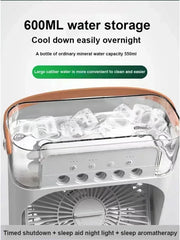 ELMAS Xiaomi 3-in-1 Portable Fan With LED Night Light - Al Masam Stationery LLC