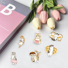 ELMAS 10/30/50PCS Cute Kitten Stickers For Luggage