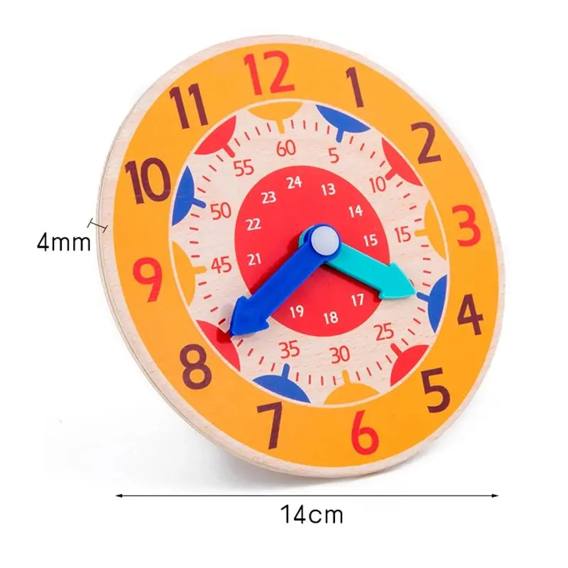 ELMAS Children Montessori Clock Jigsaw Toy for Teaching - Al Masam Stationery LLC