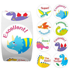 ELMAS Vibrant Animal Stickers for Praise & Rewards