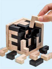 ELMAS 3D Wooden Puzzles IQ Toy 54pcs Educational Game - Al Masam Stationery LLC