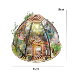 ELMAS Enchanting 3D Flower House Dollhouse Kit