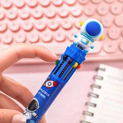 ELMAS Colorful Cartoon Astronaut Ballpoint Pens Set