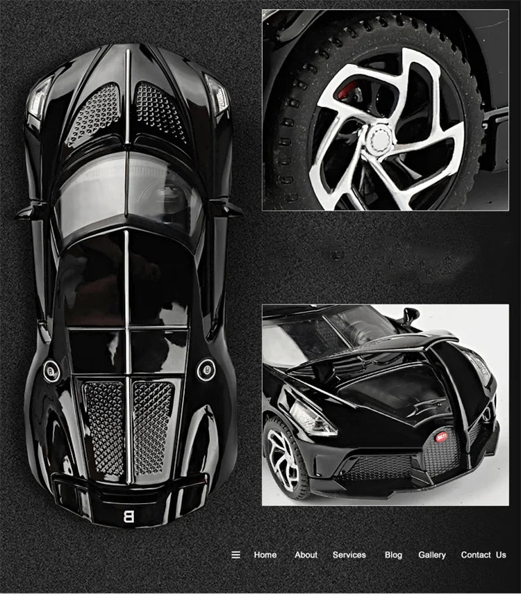 ELMAS 1:32 BGT La Voiture Noire Alloy Car Model Toy - Al Masam Stationery LLC