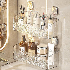 ELMAS Corner Bathroom Shelf Organizer for Shampoo & Gel Storage - Al Masam Stationery LLC