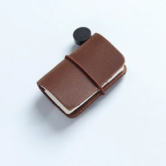 ELMAS Retro Cowhide Mini Notebook Pendant for Gifts