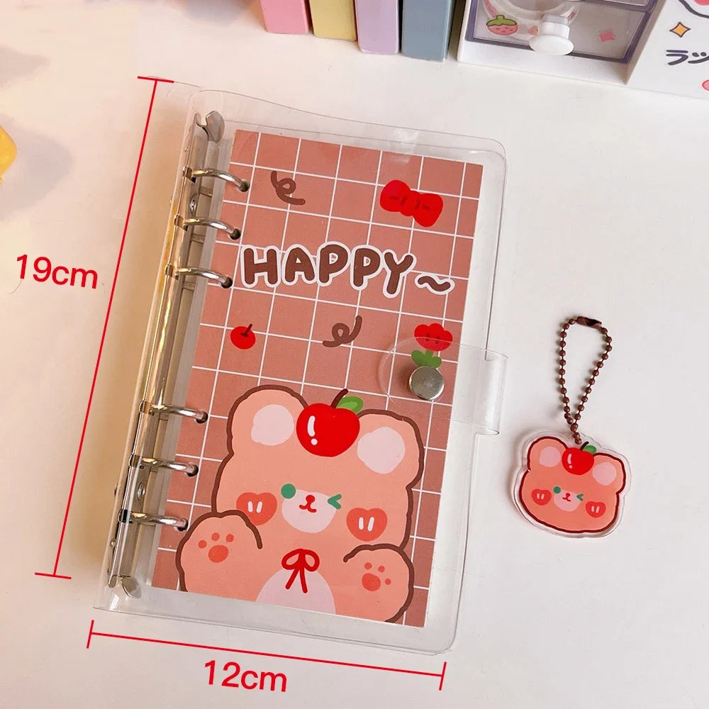 ELMAS Kawaii PVC Loose-leaf Notebook Cover DIY Journal - Al Masam Stationery LLC