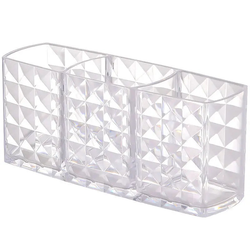 ELMAS Transparent Acrylic 3-5 Grid Makeup Organizer Box - Al Masam Stationery LLC