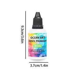 ELMAS Vibrant White Epoxy Resin Pigment for Art & Jewelry