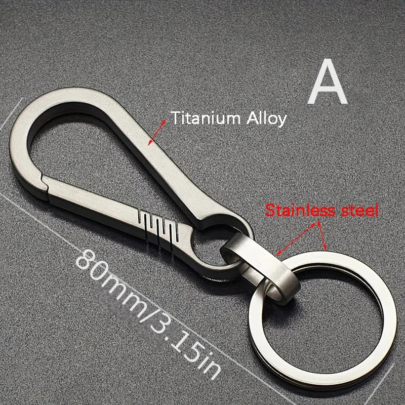 ELMAS Titanium Carabiner Keychain & Bottle Opener - Al Masam Stationery LLC
