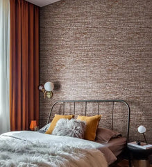 ELMAS Japanese Linen Solid Gray Wallpaper for Living Room - Al Masam Stationery LLC